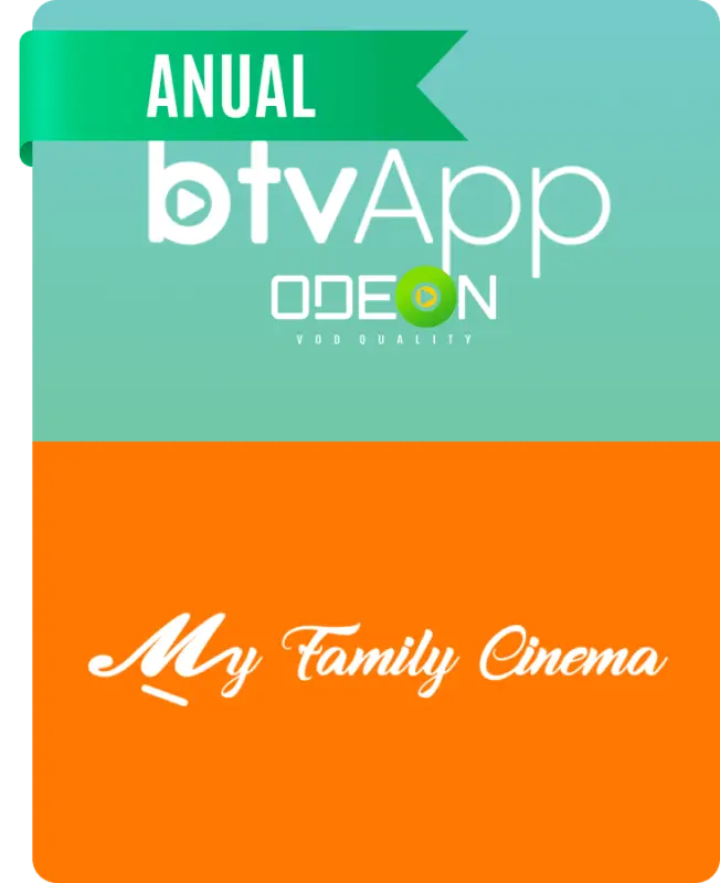 Combo Btv App + Odeon + eppi Cinema por 30 días Mensal
